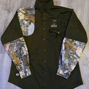 King's outdoor snap up Camo Hunting Shirt men’s xl